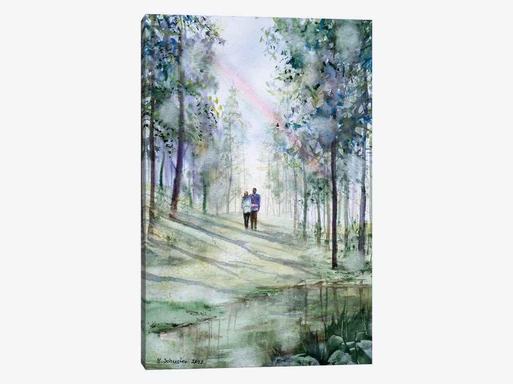 Walking Together III by Yulia Schuster 1-piece Canvas Art Print