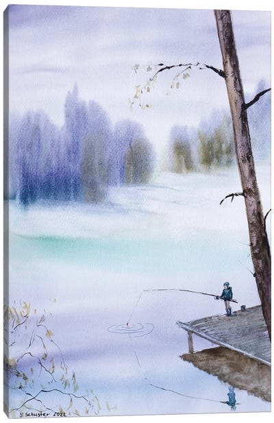 Fishing Canvas Art Print - Yulia Schuster