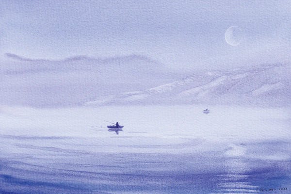 Subtle Landscapes: Morning Fishing by Yulia Schuster