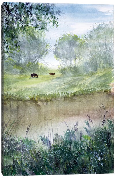 Landscape Study Canvas Art Print - Yulia Schuster
