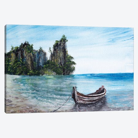 Rock Island Beach Canvas Print #YSC62} by Yulia Schuster Canvas Art