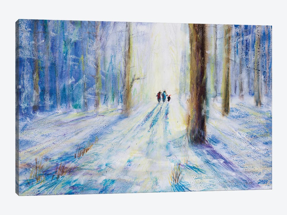 Walking Together V by Yulia Schuster 1-piece Canvas Print