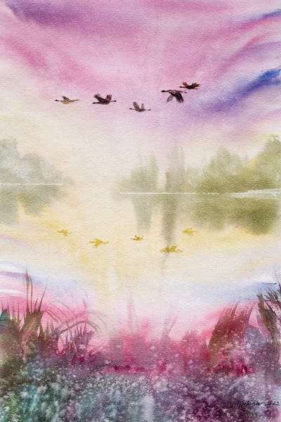 Lakehouse Décor: Evening Flight by Yulia Schuster