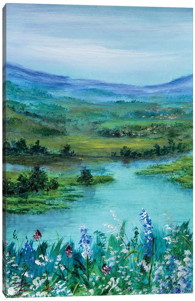Landscape From My Imagination I Canvas Art Print - Yulia Schuster