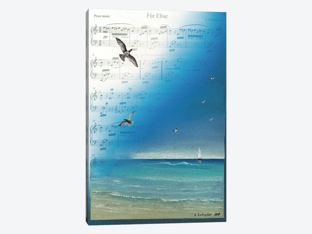 Seagulls by Yulia Schuster 1-piece Canvas Print