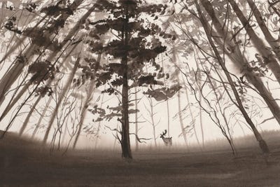 Monochrome Landscape IV by Yulia Schuster metal wall art