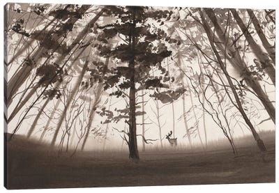 Monochrome Landscape IV Canvas Art Print - Yulia Schuster