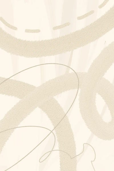 Cream Art - Canvas Prints: Woven Flow In Ivory Space by Yuli Saputra