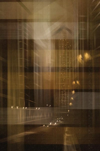 Yuli Saputra - Canvas Prints: Traces Of Light In The Old City by Yuli Saputra