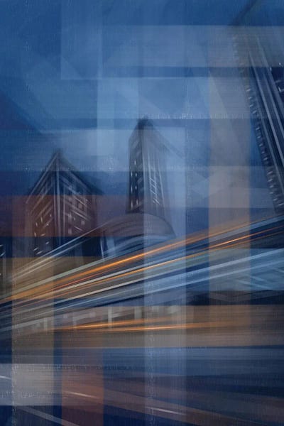 Yuli Saputra - Canvas Prints: Moving City Glass by Yuli Saputra
