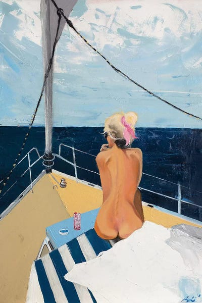 Girl On A Boat by Yura Ashi art print