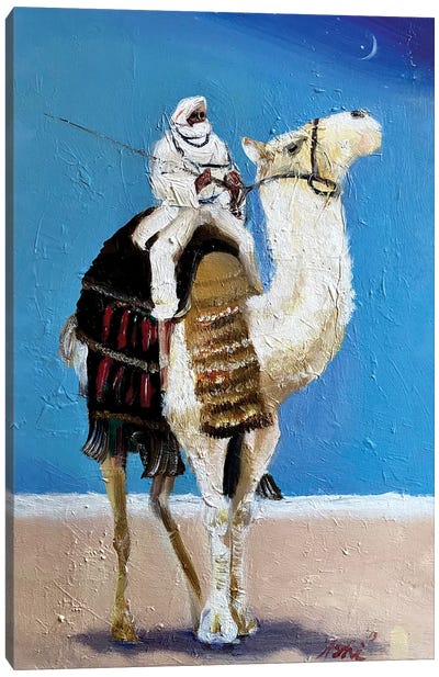 A Bedouin Canvas Art Print - Camel Art
