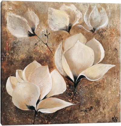 Magnolia I Canvas Art Print - Traditional Living Room Art