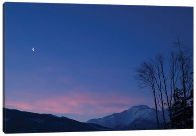 Moon At Dawn Canvas Art Print