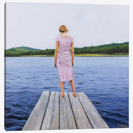 Eden Lake Canvas Print #YVF10} by Yvan Favre Canvas Art