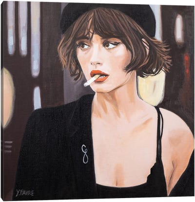 Frenchy Girl Canvas Art Print - Yvan Favre