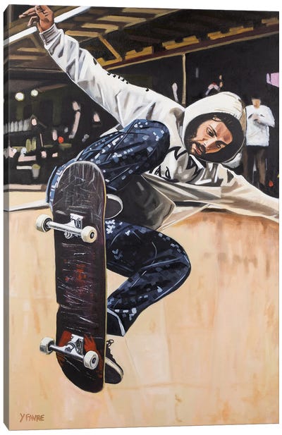 Gnarly Canvas Art Print - Skateboarding Art