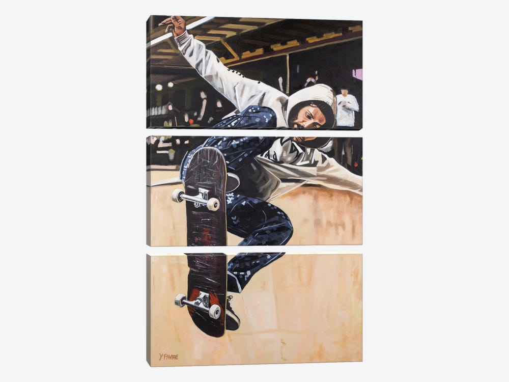 Gnarly by Yvan Favre 3-piece Canvas Print