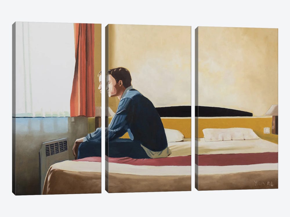 Hôtel Room by Yvan Favre 3-piece Canvas Art Print