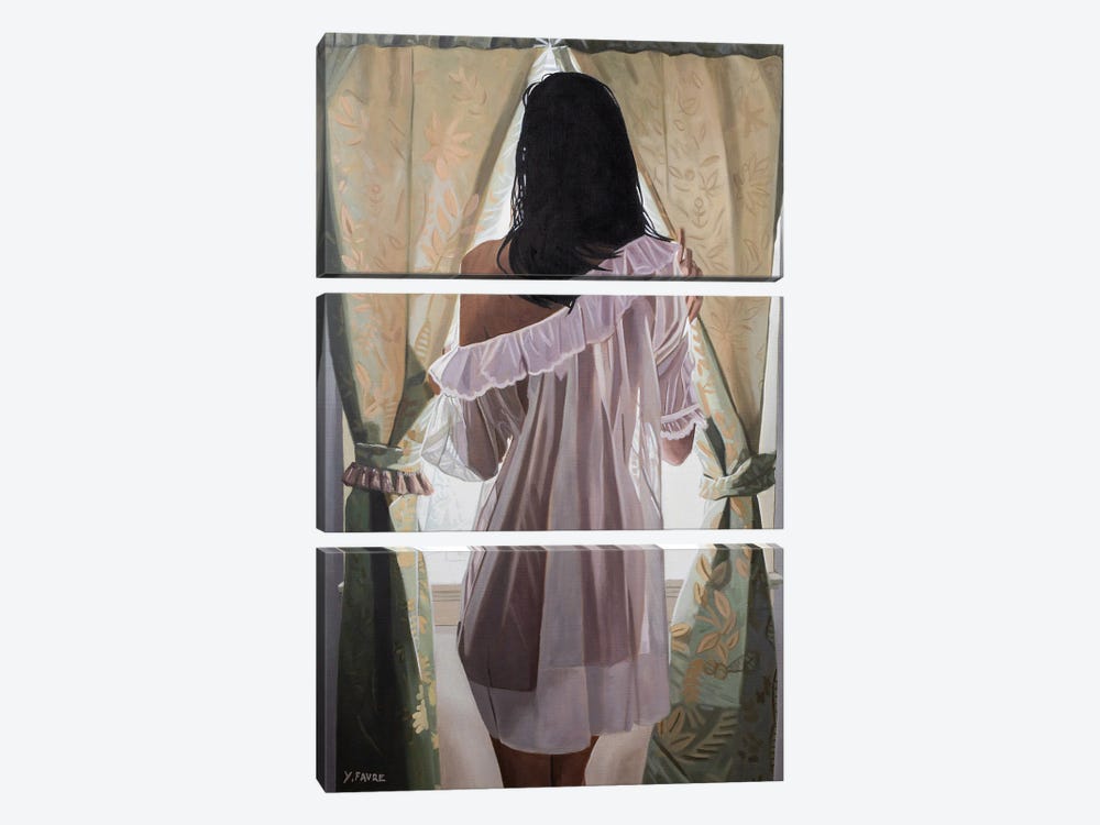 Michelle by Yvan Favre 3-piece Canvas Print