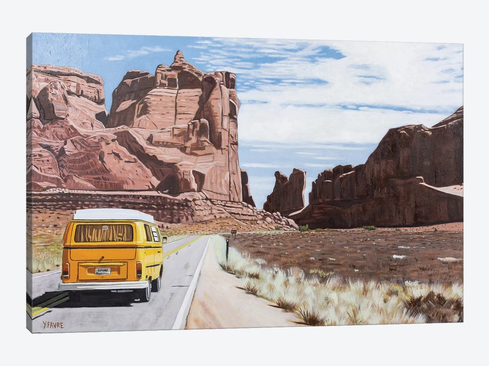 Ride In Arches Park by Yvan Favre 1-piece Canvas Art