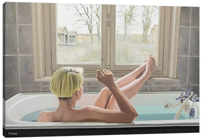 Bathtub Canvas Art Print - Vicarious Glimpses