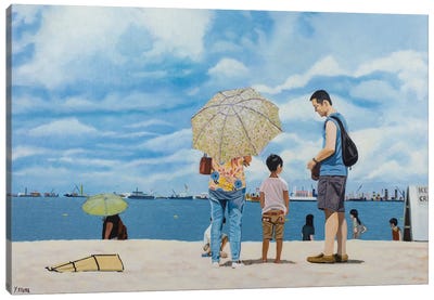 The Beach Canvas Art Print - Yvan Favre