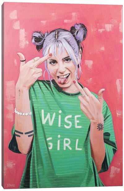Wise Girl Canvas Art Print - Yvan Favre