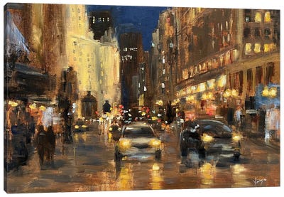 Magnificent Mile Canvas Art Print - Art by Asian Artists