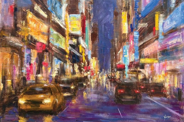 Canvas Print: NYC Night by Yangzi Xu