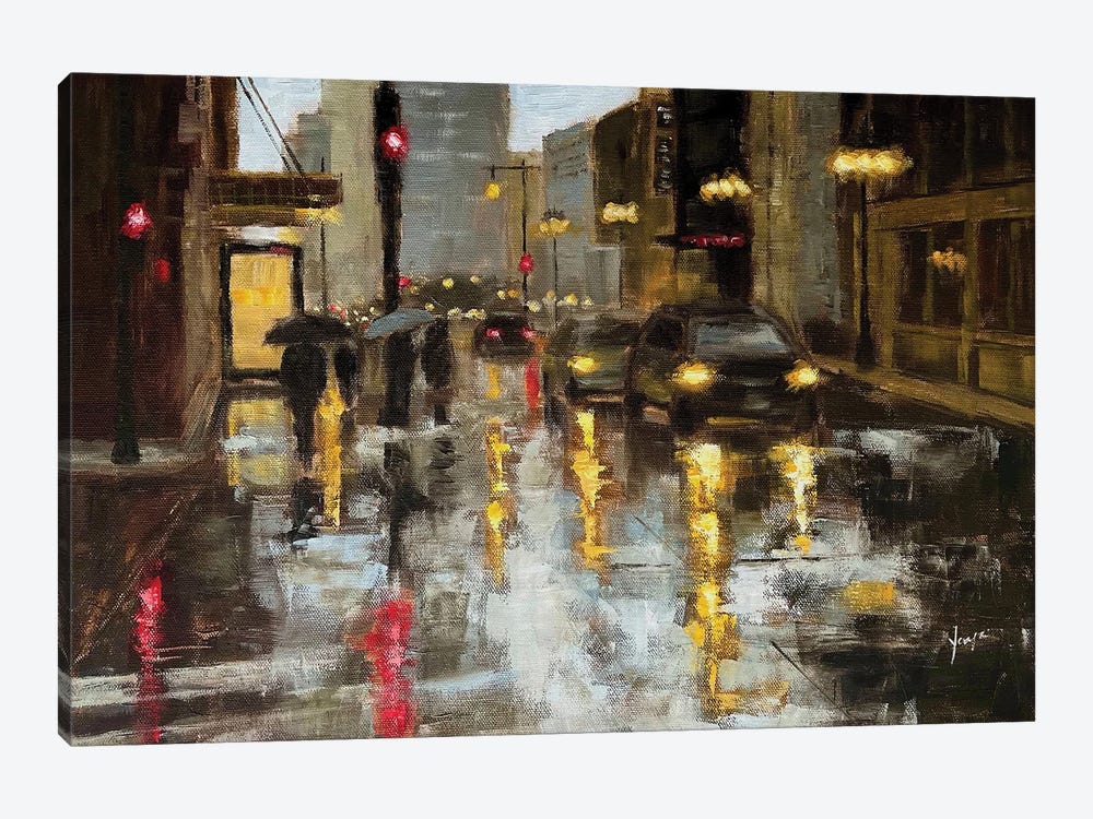 Rainy Afternoon by Yangzi Xu 1-piece Canvas Artwork
