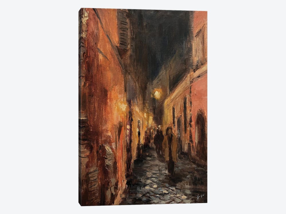 Alley In Rome by Yangzi Xu 1-piece Canvas Wall Art