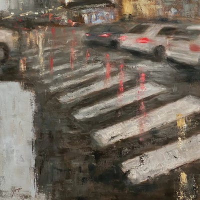 The Other Side by Yangzi Xu framed canvas print