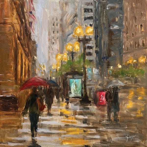 Wall Art: Rainy La Salle by Yangzi Xu