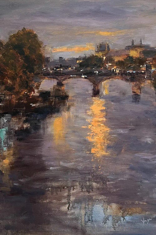Glow On The Seine by Yangzi Xu wall art