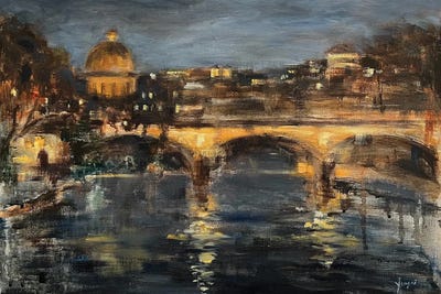 Whispers Of The Night by Yangzi Xu framed canvas print