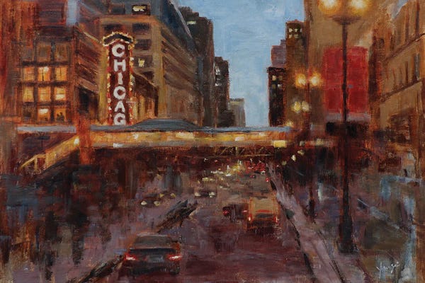 Canvas Print: The Chicago Beat by Yangzi Xu
