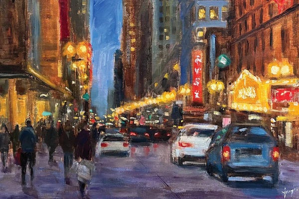 Yangzi Xu: Evening In The Loop by Yangzi Xu