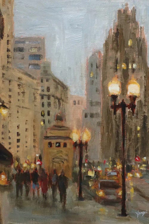 Before The Rain On Michigan Avenue by Yangzi Xu wall art