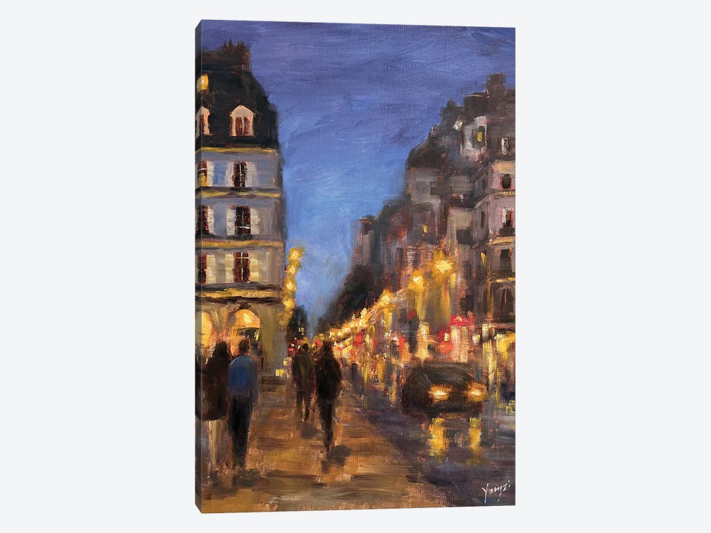 Evening In Paris by Yangzi Xu 1-piece Canvas Artwork