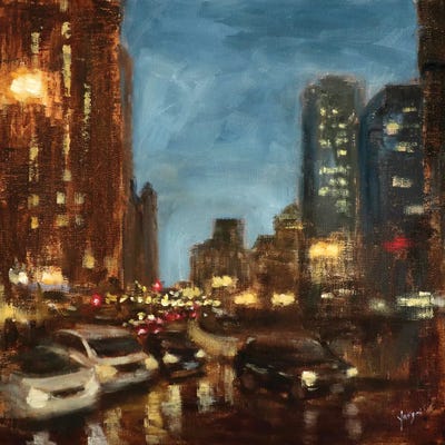 Canvas Print: City Pulse by Yangzi Xu - thumbnail