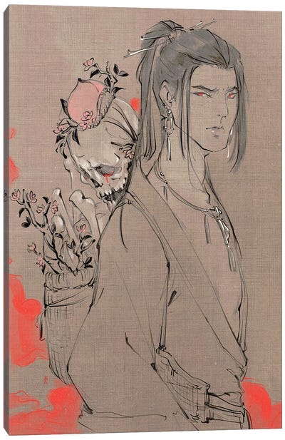 Hearts Duty Canvas Art Print - Samurai Art