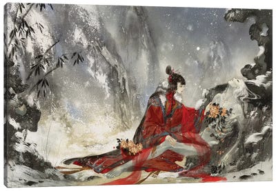 I'm In Love IV: Winter Canvas Art Print - Art of Yayu
