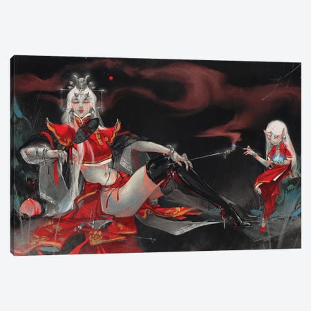 Queen Canvas Print #YYU24} by Art of Yayu Canvas Print
