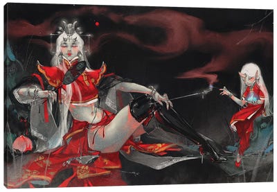 Queen Canvas Art Print - Art of Yayu
