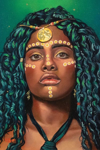 Moon Priestess by Yue Zeng framed wall art