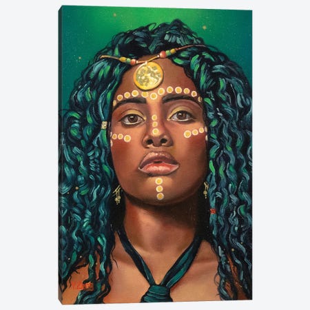 Moon Priestess Canvas Print #YZG107} by Yue Zeng Canvas Artwork