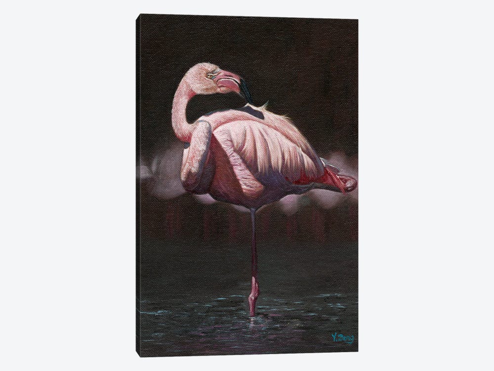 Pink Flamingo Bird by Yue Zeng 1-piece Art Print