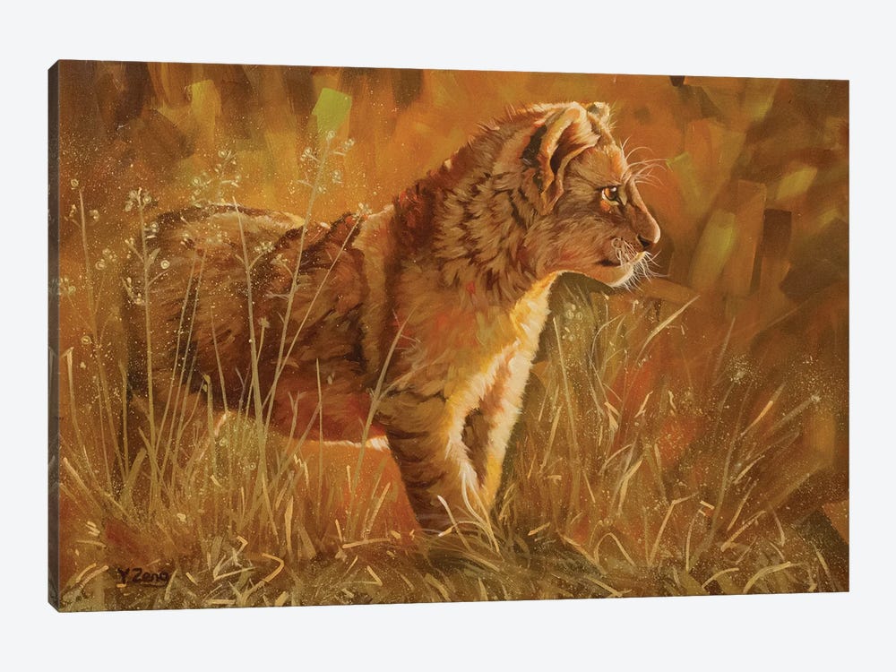 Lion Cub by Yue Zeng 1-piece Canvas Art Print