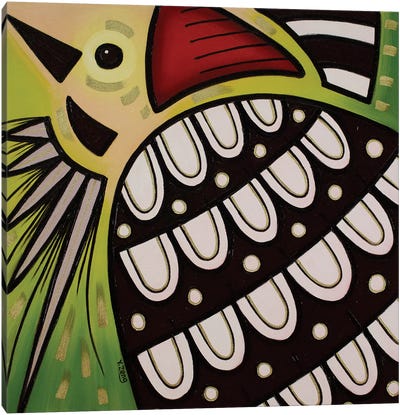 Backyard Birds Woodpecker Oil Painting Canvas Art Print - Woodpecker Art